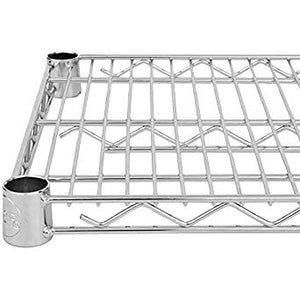 NSF Chrome Wire Shelving Heavy Duty Metal Wire Rack Shelving Height Adjustable Commercial Grade Large Storage Shelves