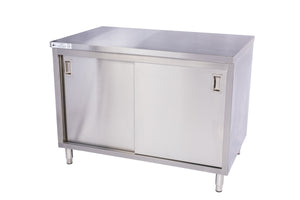 Stainless Steel Storage Welded Cabinet with 2 Sliding Doors