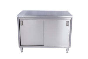 Stainless Steel Storage Welded Cabinet with 2 Sliding Doors