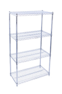 NSF Chrome Wire Shelving Heavy Duty Metal Wire Rack Shelving Height Adjustable Commercial Grade Large Storage Shelves