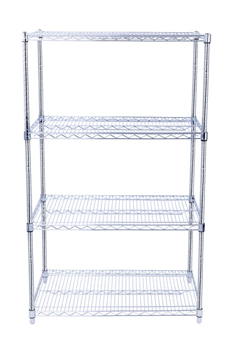 NSF Chrome Wire Shelving Heavy Duty Metal Wire Rack Shelving Height Adjustable Commercial Grade Large Storage Shelves