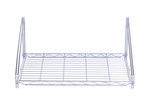 Chrome Wire Single Wall Mounted Shelf