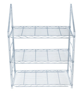 Chrome Wire Triple Wall Mounted Shelf