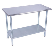 Load image into Gallery viewer, Round Edge Stainless Steel Work Table With Galvanized Under Shelf 36&quot; Height