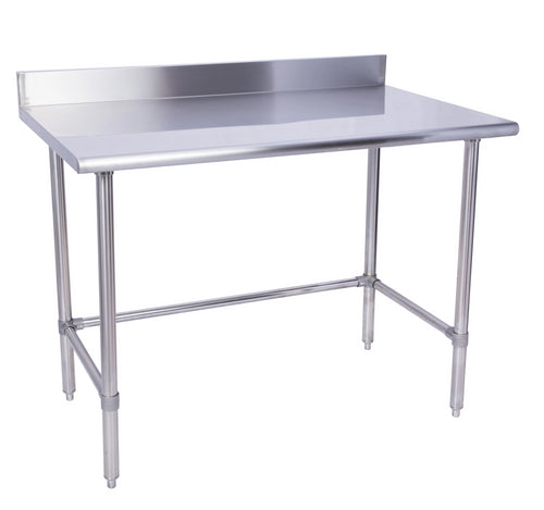 Stainless Steel Work Table With Cross Bar With 4