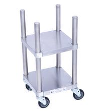 Load image into Gallery viewer, Stainless Steel Rice Warmer Stand with Wheels Restaurant Equipment Stand Commercial Grade