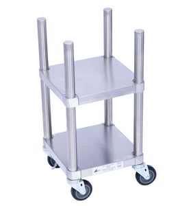 Stainless Steel Rice Warmer Stand with Wheels Restaurant Equipment Stand Commercial Grade