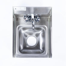 Load image into Gallery viewer, Stainless Steel Wall Mount Hand Sink with Side Backsplash