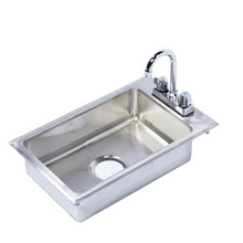 Load image into Gallery viewer, KCS-DIS11x17-5 Stainless Steel Single Bowl Drop In Sink 11x17x5