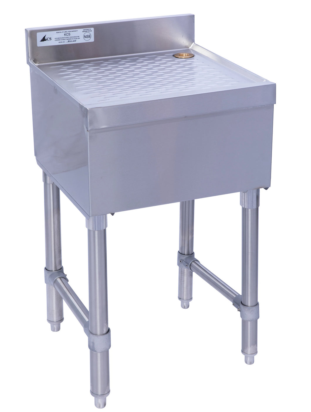 Stainless Steel Freestanding Bar Drainboard