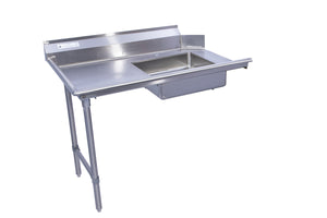 Stainless Steel Soil Straight Dishtable On the Left