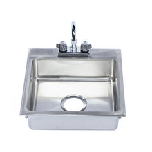 Load image into Gallery viewer, KCS-DIS15x13-5 Stainless Steel Single Bowl Drop In Sink 15x13x5