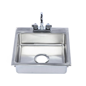 KCS-DIS15x13-5 Stainless Steel Single Bowl Drop In Sink 15x13x5