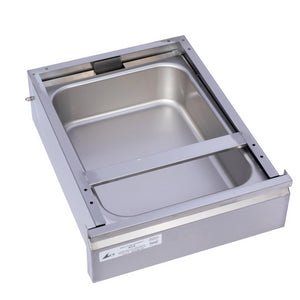 Stainless Steel Work Table Drawer with Slides and Removable Pan