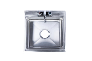 KCS-DIS15x13-5 Stainless Steel Single Bowl Drop In Sink 15x13x5