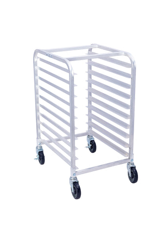 10 Pan End Load Aluminum Bun Pan Rack