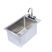 Load image into Gallery viewer, KCS-DIS11x17-10 Stainless Steel Single Bowl Drop In Sink 11x17x10