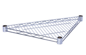 Chrome Triangle Corner Wire Shelving