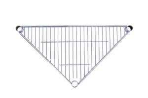 Chrome Triangle Corner Wire Shelving