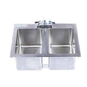 Stainless Steel 2 Bowl Drop In Sink