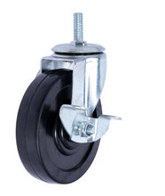 Load image into Gallery viewer, CT-4 4&quot; Threaded Polyurethane Casters for Wire Shelving