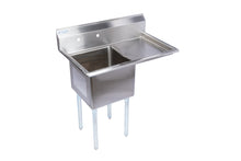 Load image into Gallery viewer, One Compartment Stainless Steel Commercial Sink With Right Drainboard