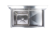 Load image into Gallery viewer, One Compartment Stainless Steel Commercial Sink With Right Drainboard