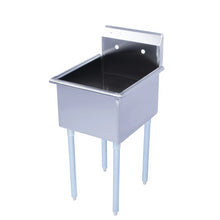 Load image into Gallery viewer, Square Corner Single Compartment Budget Sink Utility Sink