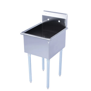 Square Corner Single Compartment Budget Sink Utility Sink