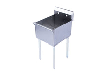 Load image into Gallery viewer, Space Saver Square Corner Single Compartment Budget Sink Utility Sink