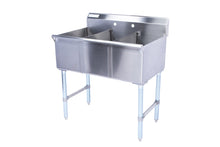 Load image into Gallery viewer, Space Saver Square Corner 3 Compartment Budget Sink Utility Sink