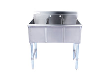 Load image into Gallery viewer, Space Saver Square Corner 3 Compartment Budget Sink Utility Sink