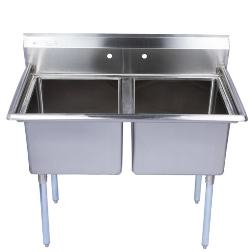 Stainless Steel Two Compartment Individual Bowl Sink