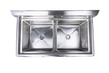 Load image into Gallery viewer, Stainless Steel Two Compartment Individual Bowl Sink