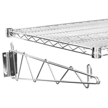 Load image into Gallery viewer, Chrome Wire Shelving Single Wall Brackets Wall Mount