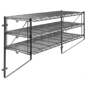 Chrome Wire Triple Wall Mounted Shelf