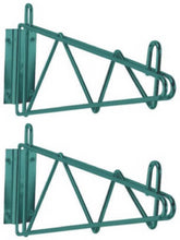 Load image into Gallery viewer, Green Epoxy Wire Shelving Single Wall Brackets Wall Mount