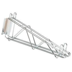 Chrome Wire Shelving Double Wall Brackets Wall Mount