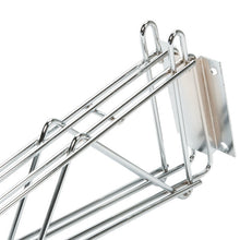 Load image into Gallery viewer, Chrome Wire Shelving Double Wall Brackets Wall Mount