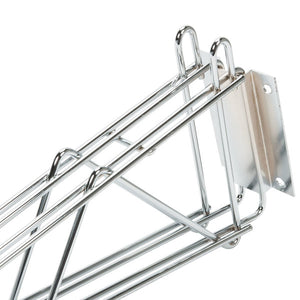 Chrome Wire Shelving Double Wall Brackets Wall Mount