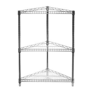 Chrome Triangle Corner Wire Shelving