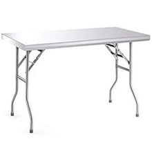 Load image into Gallery viewer, Stainless Steel Folding Table