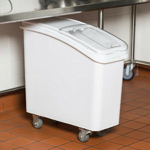 27 Gallon Plastic Ingredient Bin with Wheels