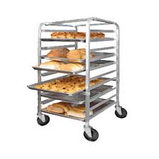 10 Pan End Load Aluminum Bun Pan Rack